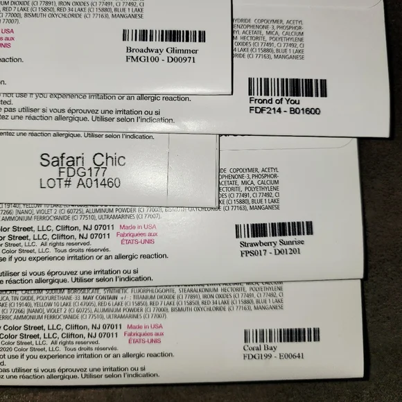 10packs BUNDLE ColorStreet NAIL SETS - Picture 5 of 5